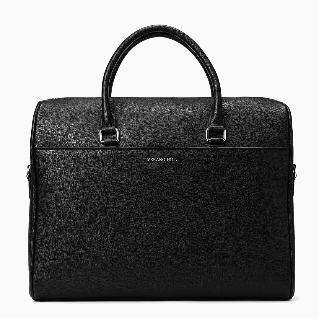 Grained Genuine Leather Briefcase