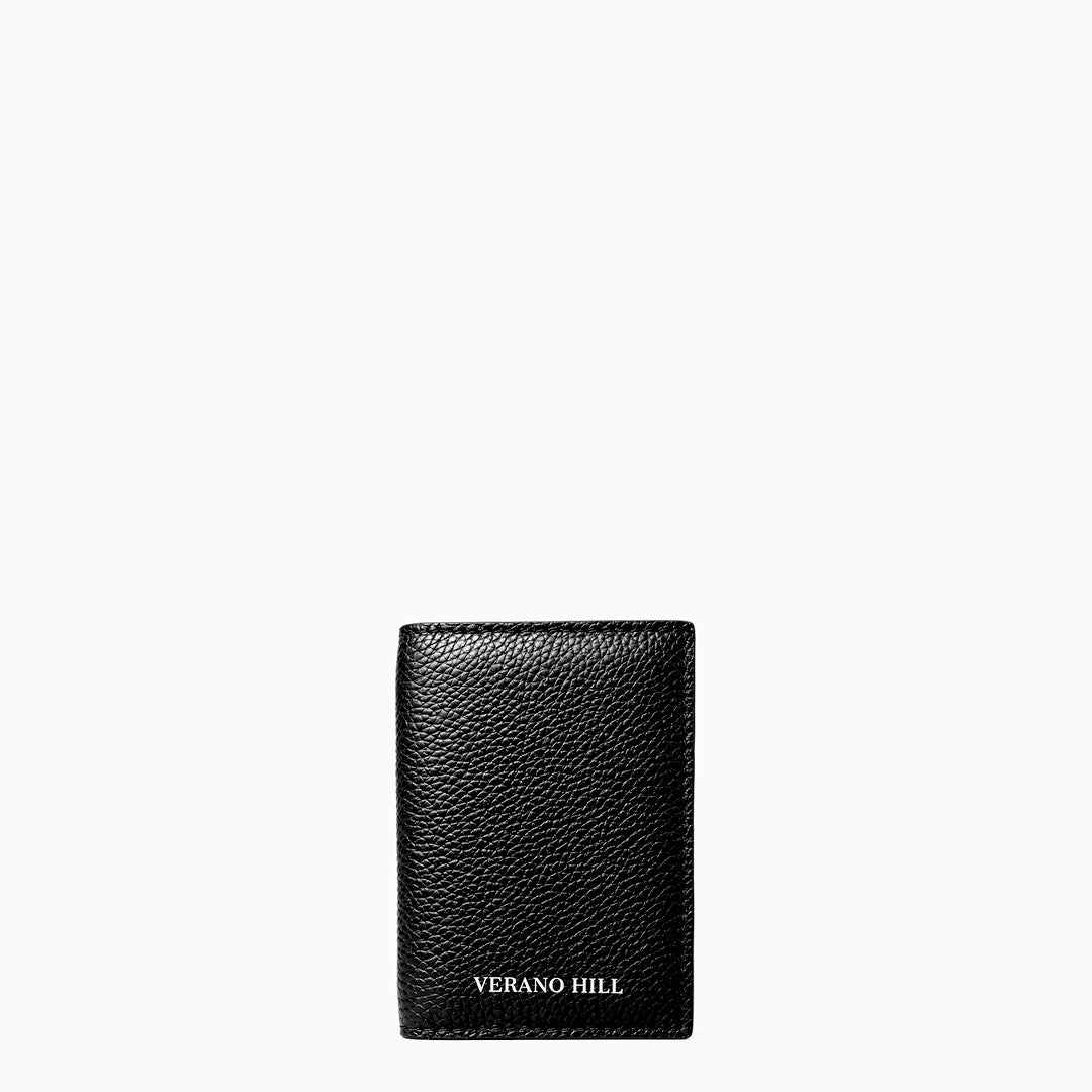 Pebbled Genuine Leather Card Holder