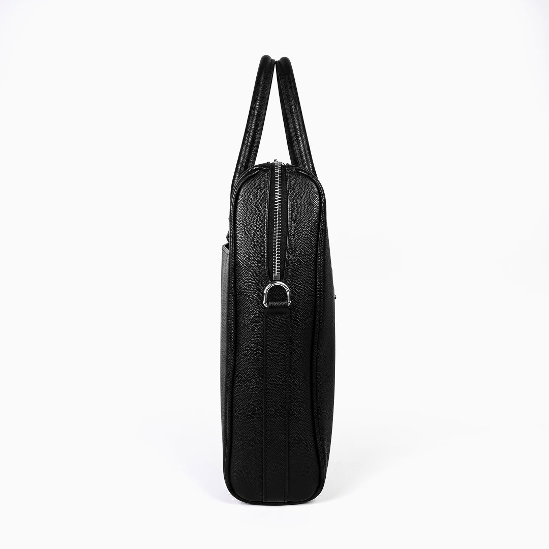 Grained Genuine Leather Briefcase