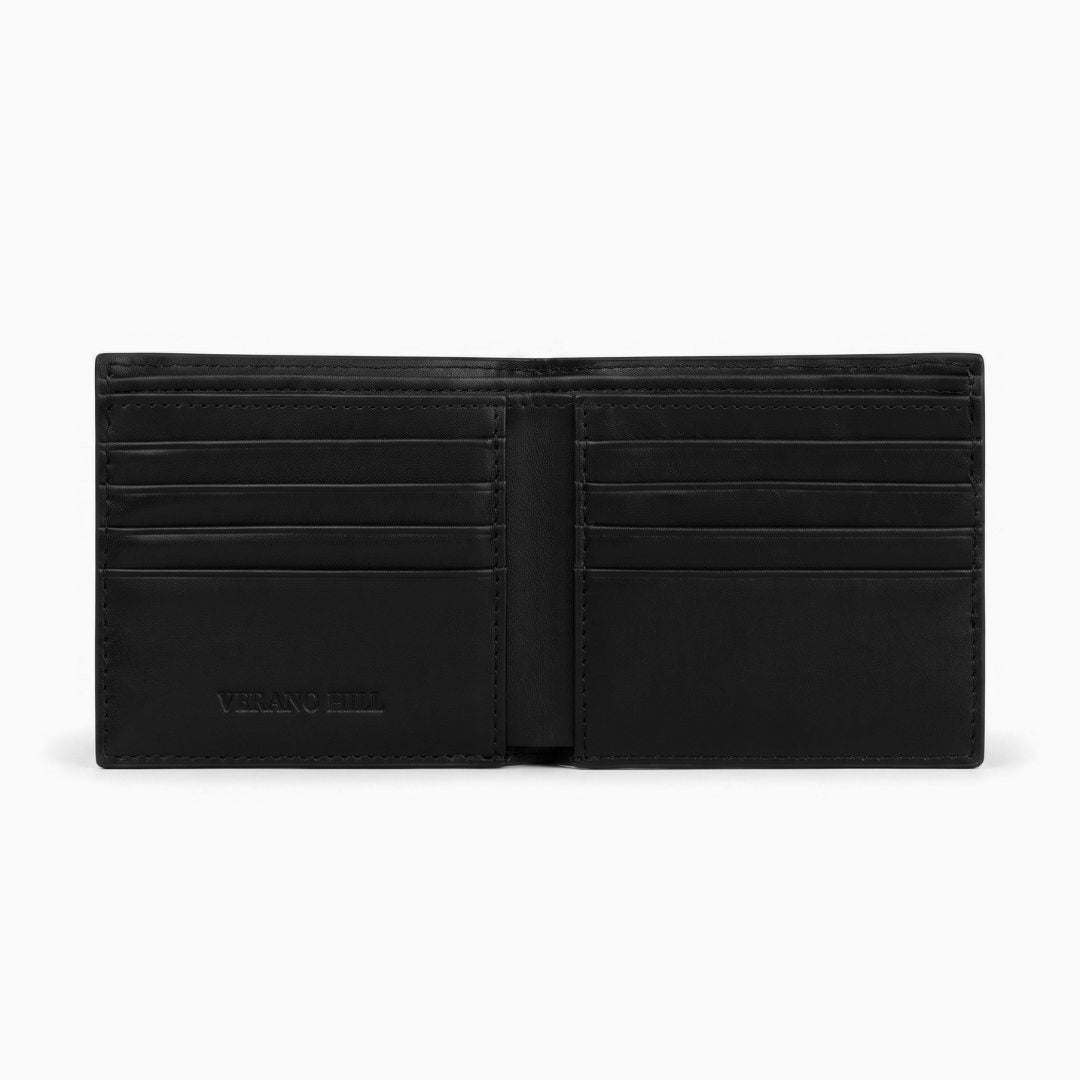 Pebbled Genuine Leather Bifold Wallet